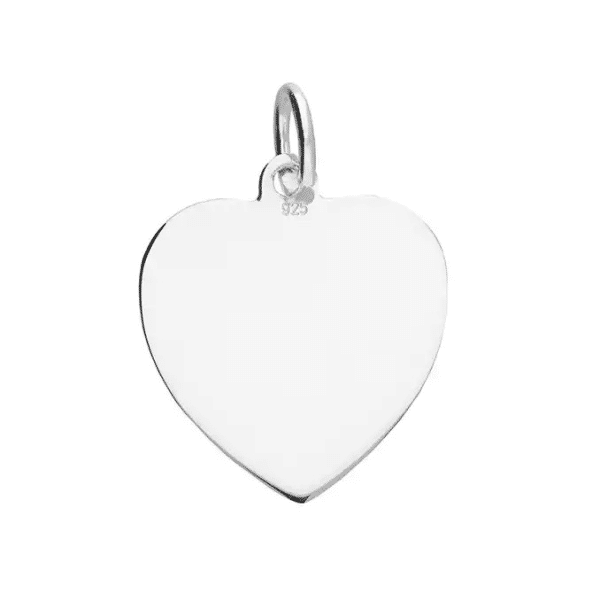 Saint Gyles Sterling Silver Medium Heart St. Christopher Pendant - Image 2