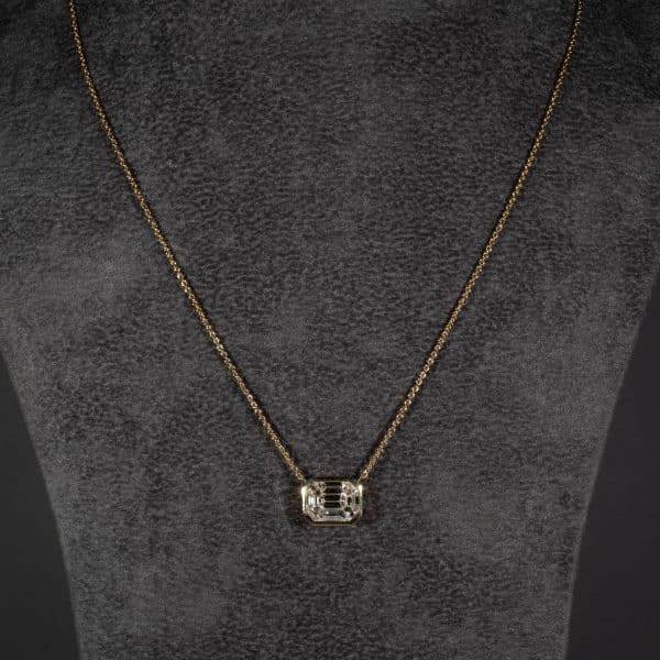 Illusion Set Diamond Pendant