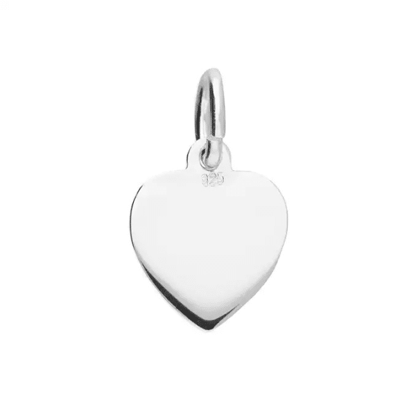 Saint Gyles Sterling Silver Small Heart St. Christopher Pendant - Image 2